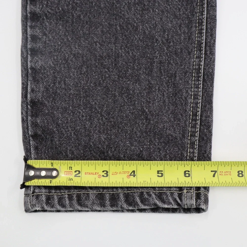 Vintage US-CUP Black Acid Wash Straight Leg Jeans Mens 30x30 High Rise 90s Denim
